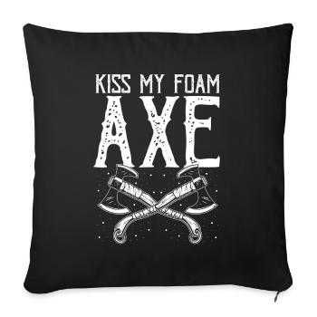 Larping quote for role-playing games and Larper - Sofa pillowcase 17,3'' x 17,3'' (45 x 45 cm) - black - Front