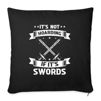 Larping Quote for Roleplaying and Larper - Sofa pillowcase 17,3'' x 17,3'' (45 x 45 cm) - black - Front
