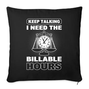 Avocat Dictons drôles Avocat d’affaires - Housse de coussin décorative 45 x 45 cm - noir - Devant