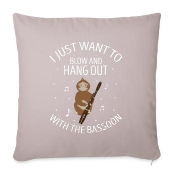 Orchestre et instrument à vent - Housse de coussin décorative 45 x 45 cm - taupe clair - Devant