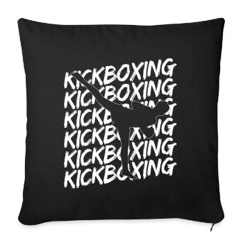 Kickboxing - Sofakissenbezug 45 x 45 cm - Schwarz - Vorne