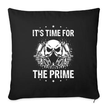 Dicton de carrossier pour les peintres automobiles - Housse de coussin décorative 45 x 45 cm - noir - Devant