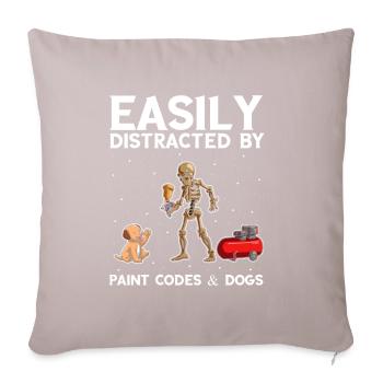 Car painter offer for coachbuilders - Sofa pillowcase 17,3'' x 17,3'' (45 x 45 cm) - light taupe - Front