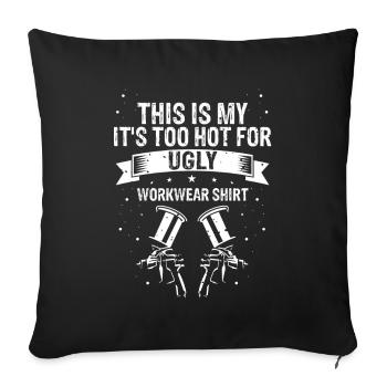 Car Painter Offer for Car Painters - Sofa pillowcase 17,3'' x 17,3'' (45 x 45 cm) - black - Front