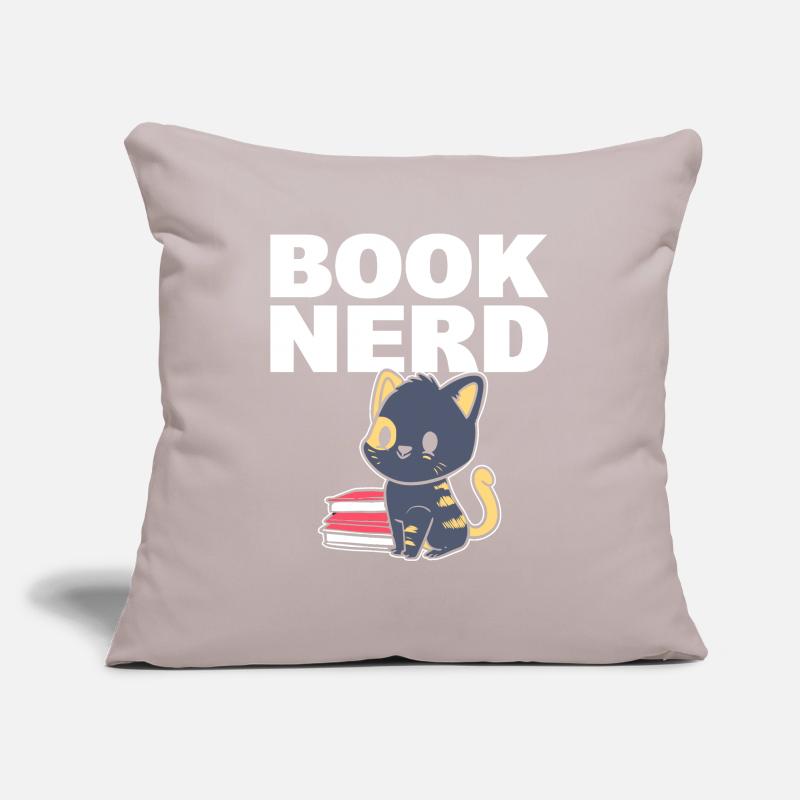 Book Nerd Avid Reader Sofa pillowcase 17,3'' x 17,3'' (45 x 45 cm)