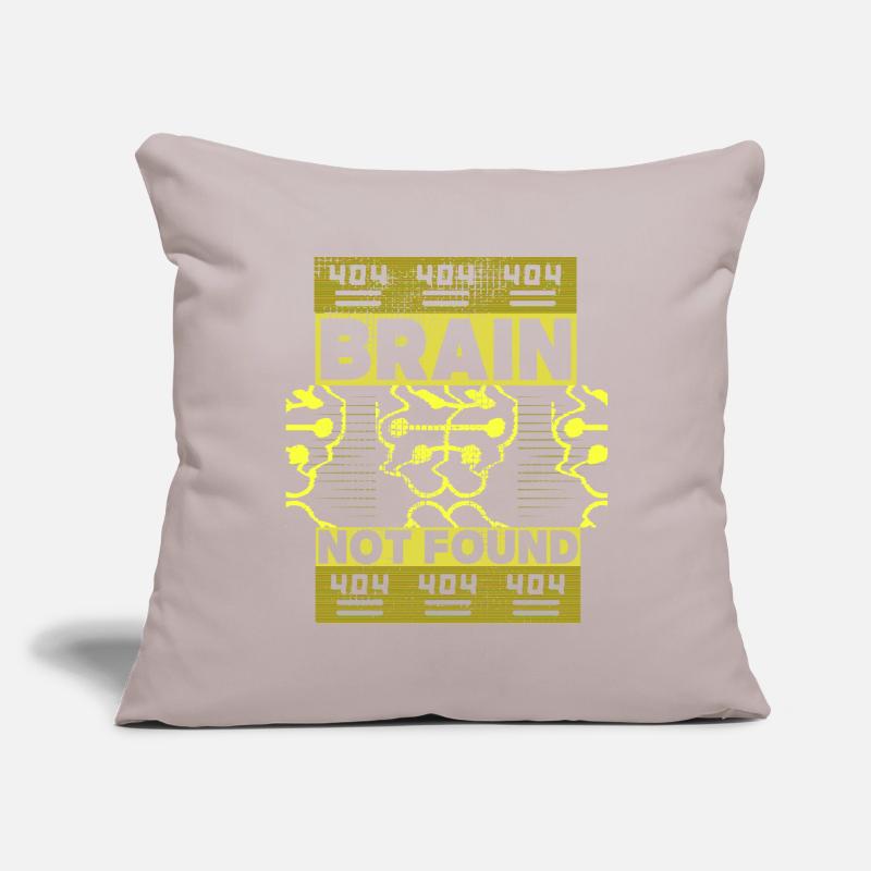 404-html error, computer nerd, funny saying Sofa pillowcase 17,3'' x 17,3'' (45 x 45 cm)