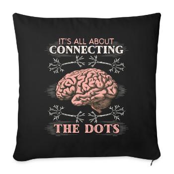 Nerve Cells Brain Brain Surgeon Funny Saying - Sofa pillowcase 17,3'' x 17,3'' (45 x 45 cm) - black - Front