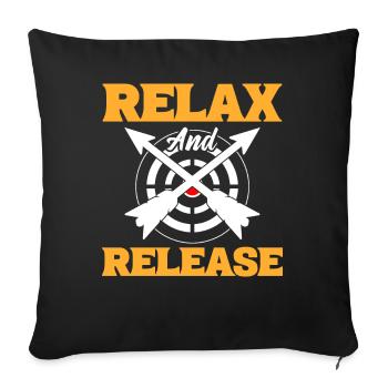 Relax & Release Athletes - Sofa pillowcase 17,3'' x 17,3'' (45 x 45 cm) - black - Front