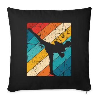 Kickboxing - Sofakissenbezug 45 x 45 cm - Schwarz - Vorne