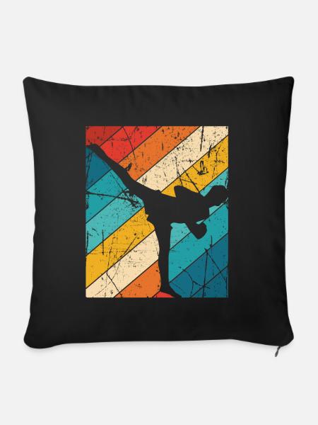 Kickboxing - Sofakissenbezug 45 x 45 cm - Schwarz