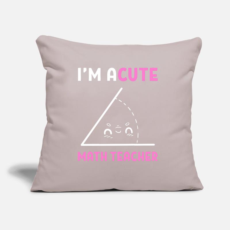 Math Word Games Math Professeur de maths Housse de coussin décorative 45 x 45 cm