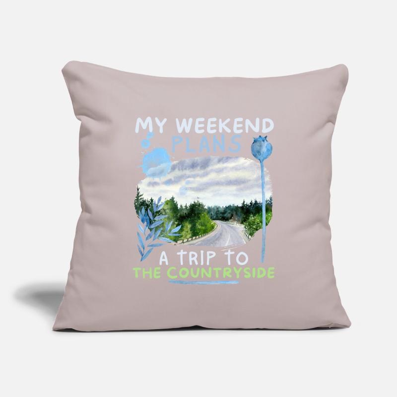 Weekend Car Excursion, Camping, Shore Excursion Sofa pillowcase 17,3'' x 17,3'' (45 x 45 cm)