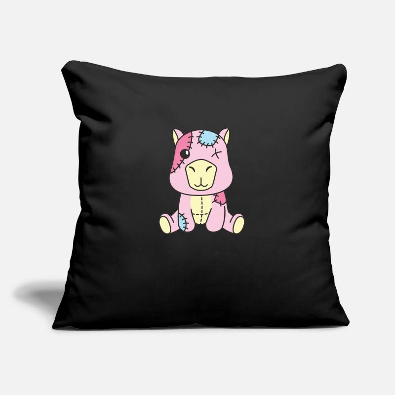 Kawaii Gothic Capybara Pastel Gothic Goth Sofa pillowcase 17,3'' x 17,3'' (45 x 45 cm)