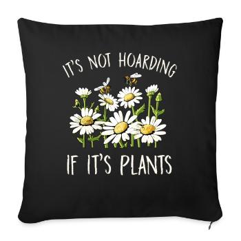 Marguerites Daisy Summer Daisies Flower Garden - Sofa pillowcase 17,3'' x 17,3'' (45 x 45 cm) - black - Front