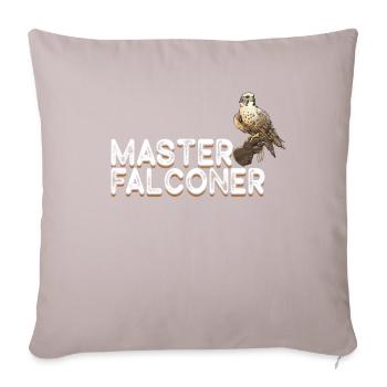 Falconry Bird Falcon Hunting Falconer - Sofa pillowcase 17,3'' x 17,3'' (45 x 45 cm) - light taupe - Front