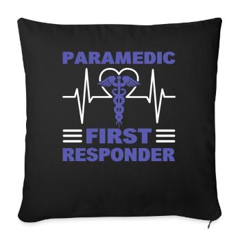 Sanitäter Notfall Medizinischer Assistent - Sofakissenbezug 45 x 45 cm - Schwarz - Vorne