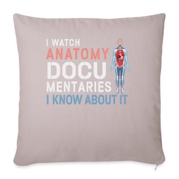 Anatomy Documentaries Medical - Sofa pillowcase 17,3'' x 17,3'' (45 x 45 cm) - light taupe - Front