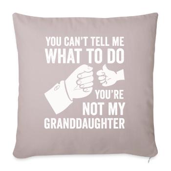 Not My Granddaughter - Sofa pillowcase 17,3'' x 17,3'' (45 x 45 cm) - light taupe - Front