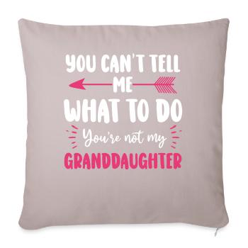 Not My Granddaughter - Sofa pillowcase 17,3'' x 17,3'' (45 x 45 cm) - light taupe - Front