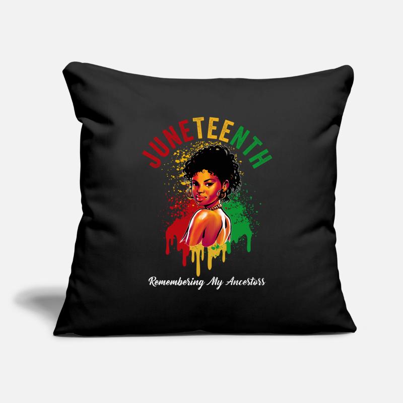 Juneteenth 1865 Remembering My Ancestors Sofa pillowcase 17,3'' x 17,3'' (45 x 45 cm)