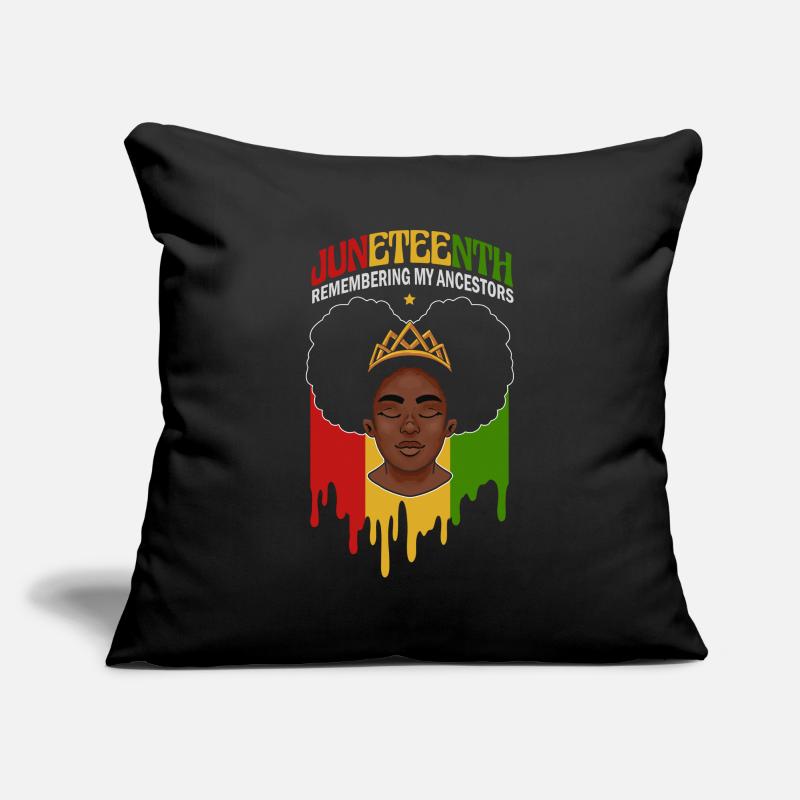 Juneteenth 1865 Remembering My Ancestors Sofa pillowcase 17,3'' x 17,3'' (45 x 45 cm)