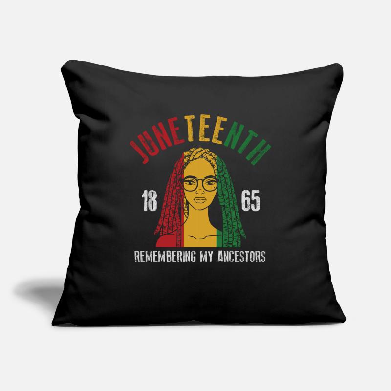 Juneteenth 1865 Remembering My Ancestors Sofa pillowcase 17,3'' x 17,3'' (45 x 45 cm)