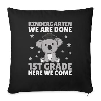 Kids Kindergarten graduate Koala 1st grade - Sofakissenbezug 45 x 45 cm - Schwarz - Vorne