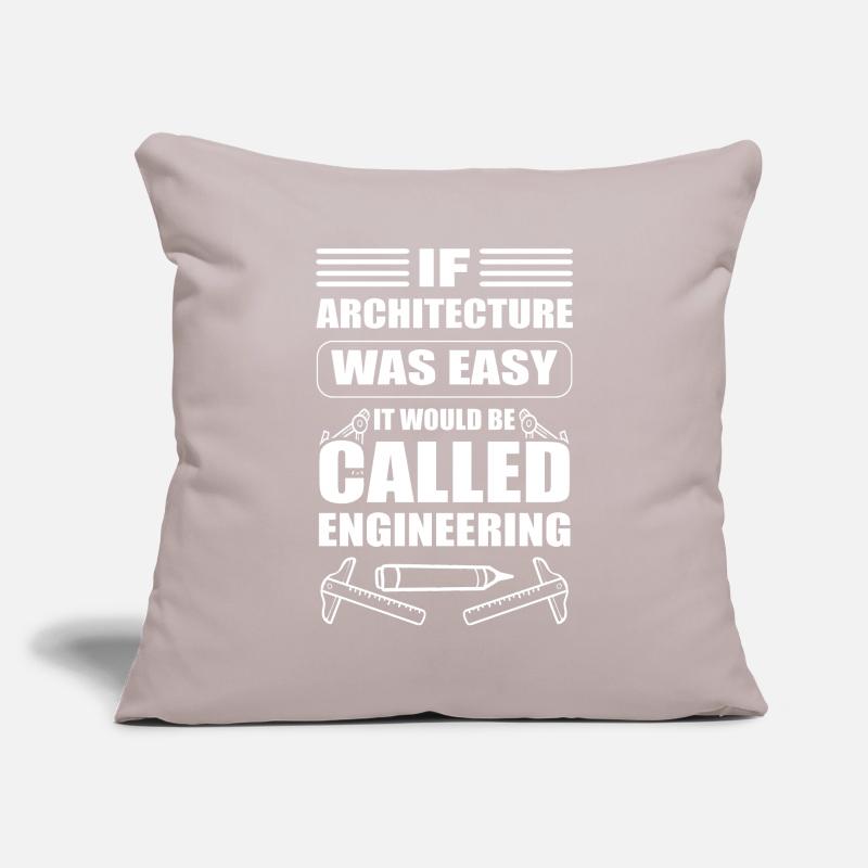 Funny architect draughtsman Sofa pillowcase 17,3'' x 17,3'' (45 x 45 cm)