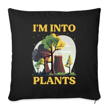 Kernenergie Spruch für Kernenergie - Sofakissenbezug 45 x 45 cm - Schwarz - Vorne