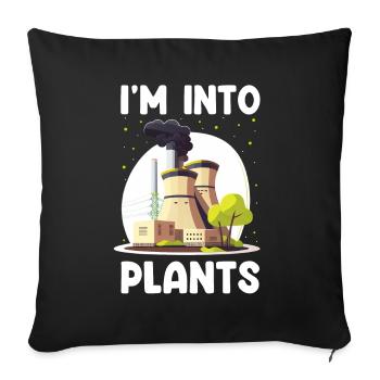 Kernenergie Design für Erneuerbare Kernenergie - Sofakissenbezug 45 x 45 cm - Schwarz - Vorne