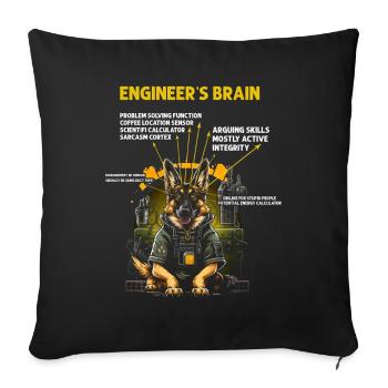 Kernenergie Design für Erneuerbare Kernenergie - Sofakissenbezug 45 x 45 cm - Schwarz - Vorne