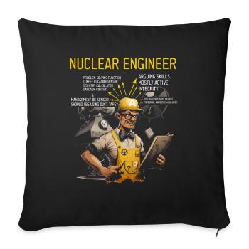 Kernenergie Design für Erneuerbare Kernenergie - Sofakissenbezug 45 x 45 cm - Schwarz - Vorne