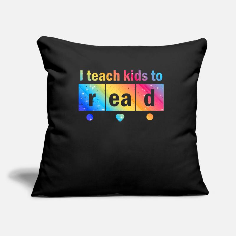 J’apprends aux enfants à lire les professeurs de sciences Lecture Housse de coussin décorative 45 x 45 cm