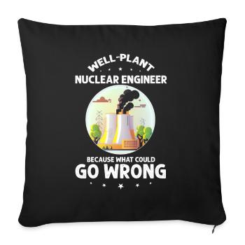 Kernenergie Spruch für Kernenergie - Sofakissenbezug 45 x 45 cm - Schwarz - Vorne