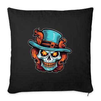 Design d’Halloween effrayant pour la prochaine fête - Housse de coussin décorative 45 x 45 cm - noir - Devant