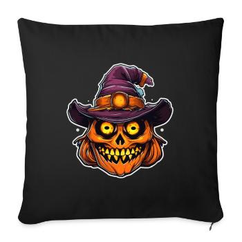 Design d’Halloween effrayant pour la prochaine fête - Housse de coussin décorative 45 x 45 cm - noir - Devant