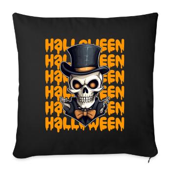 Design d’Halloween effrayant pour la prochaine fête - Housse de coussin décorative 45 x 45 cm - noir - Devant