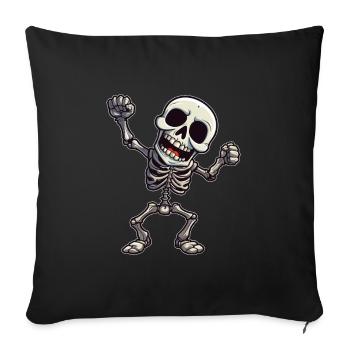 Design d’Halloween effrayant pour la prochaine fête - Housse de coussin décorative 45 x 45 cm - noir - Devant