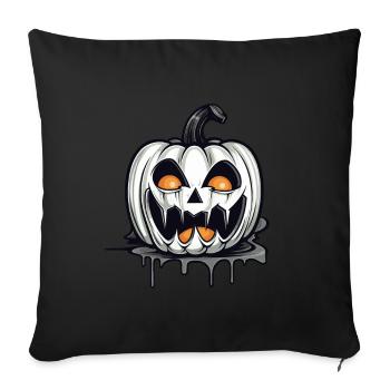 Design d’Halloween effrayant pour la prochaine fête - Housse de coussin décorative 45 x 45 cm - noir - Devant