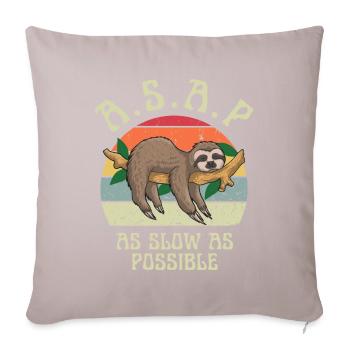 As Slow As Possible - Sofa pillowcase 17,3'' x 17,3'' (45 x 45 cm) - light taupe - Front
