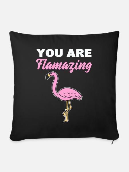 You Are Flamazing Zooarbeiter - Sofakissenbezug 45 x 45 cm - Schwarz