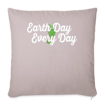 Earth Day Everyday Environmental Awareness - Sofa pillowcase 17,3'' x 17,3'' (45 x 45 cm) - light taupe - Front