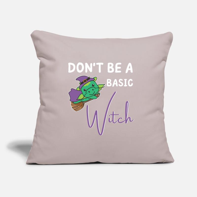 Drache Halloween Hexen don't be a basic witch Sofakissenbezug 45 x 45 cm