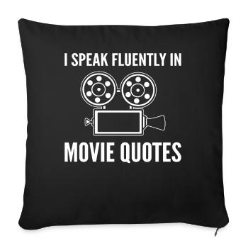 Cooler Filmemacher Filmkritik - Sofakissenbezug 45 x 45 cm - Schwarz - Vorne