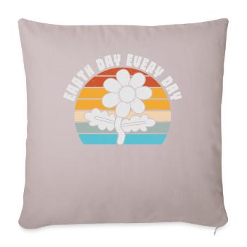 Earth Day Everyday Environmental Awareness - Sofa pillowcase 17,3'' x 17,3'' (45 x 45 cm) - light taupe - Front