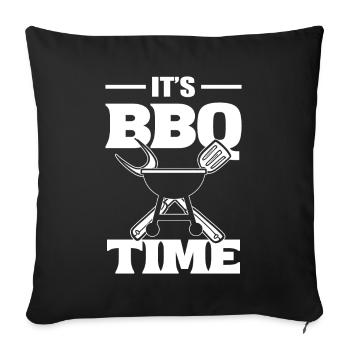 It's BBQ Time Grillliebhaber - Sofakissenbezug 45 x 45 cm - Schwarz - Vorne