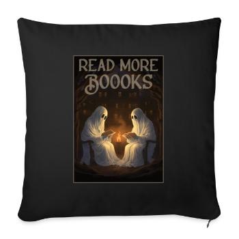 Groovy Lire la suite Boook’s Ghost Halloween - Housse de coussin décorative 45 x 45 cm - noir - Devant