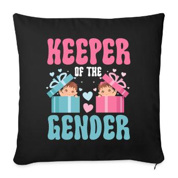 Keeper Of The Gender - Sofa pillowcase 17,3'' x 17,3'' (45 x 45 cm) - black - Front