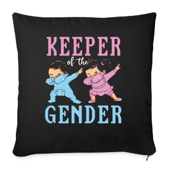 Keeper Of The Gender - Sofa pillowcase 17,3'' x 17,3'' (45 x 45 cm) - black - Front