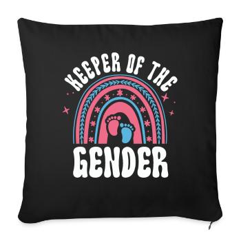 Keeper Of The Gender - Sofa pillowcase 17,3'' x 17,3'' (45 x 45 cm) - black - Front